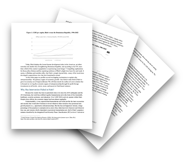 White Paper: Helping Haiti: A New Approach